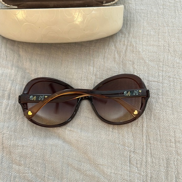 Coach Women's Dark Brown Sunglasses - Picture 6 of 6